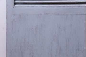 ペイント建具　シャビーな風合いがお洒落なルーバー引き戸1枚(建具)