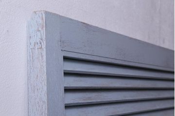ペイント建具　シャビーな風合いがお洒落なルーバー引き戸1枚(建具)