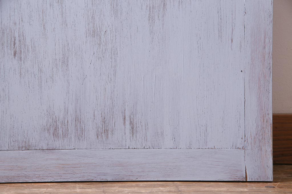 ペイント建具　シャビーな風合いがお洒落なルーバー引き戸1枚(建具)