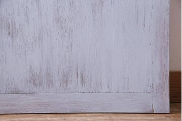 ペイント建具　シャビーな風合いがお洒落なルーバー引き戸1枚(建具)