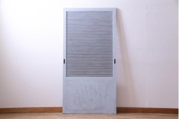 ペイント建具　シャビーな風合いがお洒落なルーバー引き戸1枚(建具)