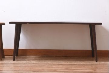 和製アンティーク　カツラ一枚板　味わい深い古材が魅力のリメイクセンターテーブル(リビングテーブル)