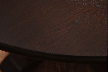 中古美品　松本民芸家具　シックなA-I丸テーブル(ダイニングテーブル、カフェテーブル)(定価約21万円)