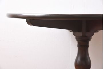 中古美品　松本民芸家具　シックなA-I丸テーブル(ダイニングテーブル、カフェテーブル)(定価約21万円)