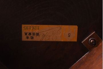 中古美品　松本民芸家具　シックなA-I丸テーブル(ダイニングテーブル、カフェテーブル)(定価約21万円)