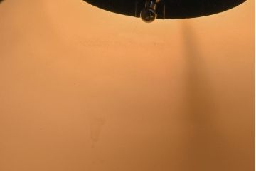 昭和レトロ　丸い形とマットな質感が可愛らしいペンダントライト(天井照明、電笠、シェード)