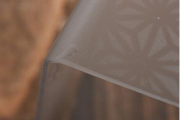 和製アンティーク　麻の葉模様のレトロなガラスシェード(天井照明、ペンダントライト)