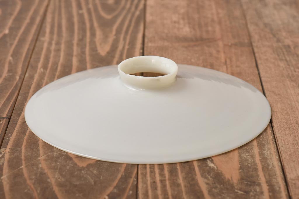 昭和レトロ　戦前　昔懐かしいデザインの平笠照明(吊り下げ照明、ペンダントライト)2個セット(3)