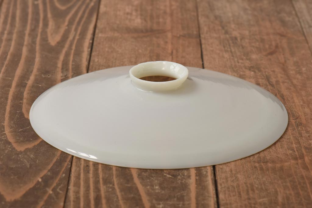 昭和レトロ　戦前　昔懐かしいデザインの平笠照明(吊り下げ照明、ペンダントライト)2個セット(3)