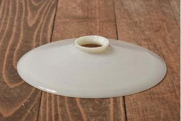 昭和レトロ　戦前　昔懐かしいデザインの平笠照明(吊り下げ照明、ペンダントライト)2個セット(3)