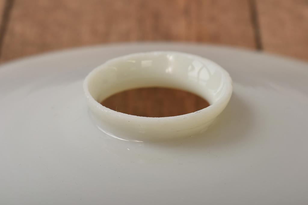 昭和レトロ　戦前　昔懐かしいデザインの平笠照明(吊り下げ照明、ペンダントライト)2個セット(3)