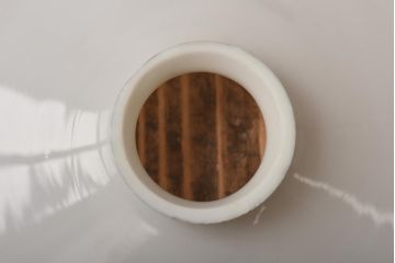 昭和レトロ　戦前　昔懐かしいデザインの平笠シェード(吊り下げ照明、天井照明、ペンダントライト)(1)