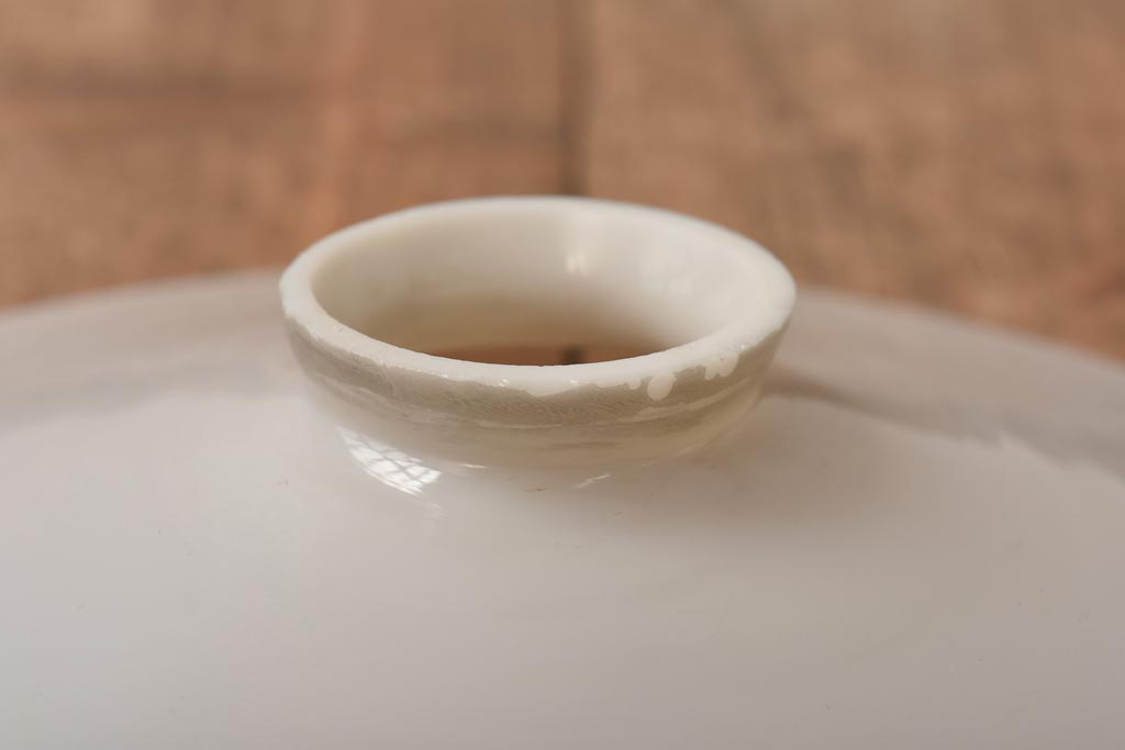 昭和レトロ　戦前　昔懐かしいデザインの平笠シェード(吊り下げ照明、天井照明、ペンダントライト)(1)