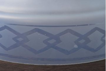 昭和初期　戦前　オパールセントガラスのペンダントライト(電笠、天井照明)