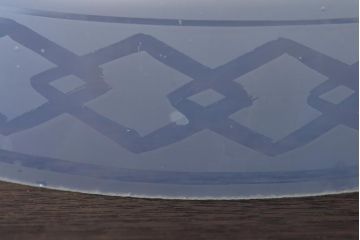 昭和初期　戦前　オパールセントガラスのペンダントライト(電笠、天井照明)