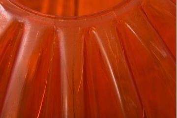 昭和レトロ　ナショナル(National、松下電工)　オレンジ色が鮮やかなペンダントライト(天井照明、吊り下げ照明)