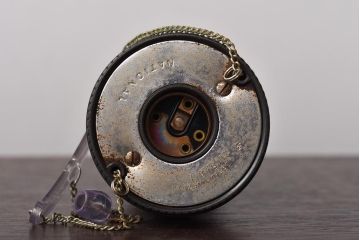 昭和レトロ　ナショナル(National、松下電工)　オレンジ色が鮮やかなペンダントライト(天井照明、吊り下げ照明)