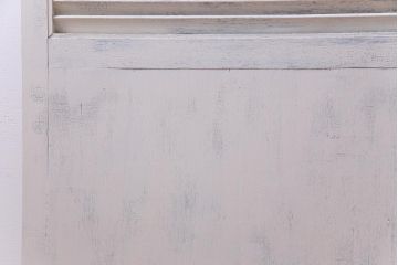 ペイント建具　アンティークホワイト　シャビーな風合いがお洒落なルーバー引き戸1枚(建具)