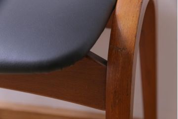 ヴィンテージ家具　ビンテージ　秋田木工　ミッドセンチュリーな雰囲気がお洒落なスタッキングスツール(スツール、椅子)