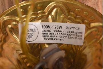 フランスビンテージ　優雅なキャンドル型のガラスドロップシャンデリア(5灯、天井照明、吊り下げ照明)