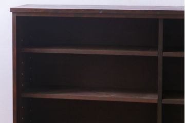 ラフジュ工房オリジナル　組子　書院戸をリメイクしたガラス戸棚(収納棚、サイドボード)