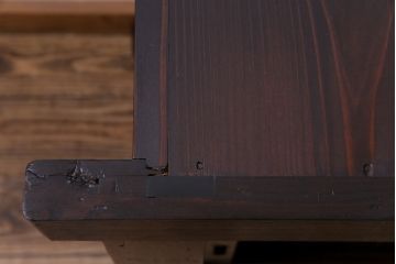 アンティーク家具　和製アンティーク　明治大正期　前面ケヤキ・ヒノキ　堂々とした佇まいが魅力の水屋箪笥サイドボード(収納棚、戸棚、食器棚)