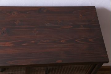 ラフジュ工房オリジナル　リメイク家具　書院戸　粋な風情を醸し出す戸棚(組子、収納棚、サイドボード)