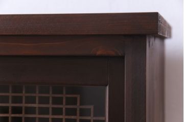 ラフジュ工房オリジナル　リメイク家具　書院戸　粋な風情を醸し出す戸棚(組子、収納棚、サイドボード)