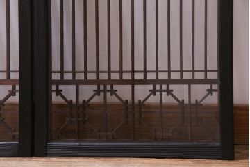 ラフジュ工房オリジナル　書院戸　粋な風情を醸し出すリメイク戸棚(組子、収納棚、サイドボード)