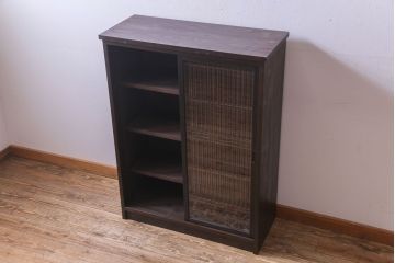 ラフジュ工房オリジナル　書院戸　粋な風情を醸し出すリメイク戸棚(組子、収納棚、サイドボード)