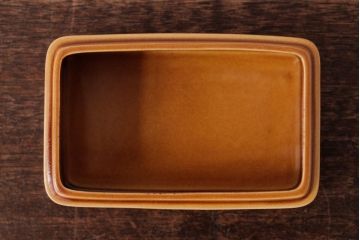 アンティーク雑貨　イギリスビンテージ　HORNSEA(ホーンジー)　SAFFRON(サフラン)　バターケース(洋食器)