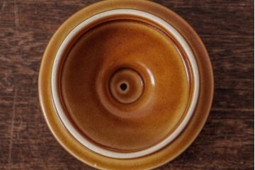 アンティーク雑貨　イギリスビンテージ　HORNSEA(ホーンジー)　Saffron(サフラン)　レトロな花柄がかわいらしいティーポット