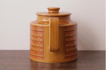 アンティーク雑貨　イギリスビンテージ　HORNSEA(ホーンジー)　Saffron(サフラン)　レトロな花柄がかわいらしいティーポット