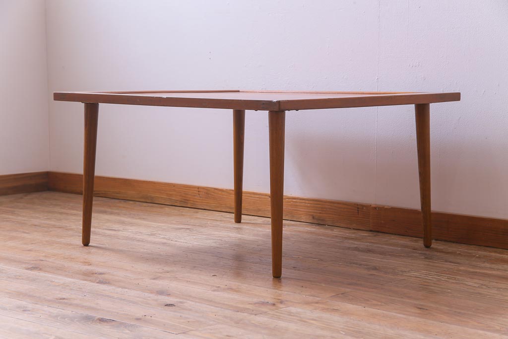 リメイク家具　味わいのある天板を使ったセンターテーブル(サイドテーブル、テーブル)