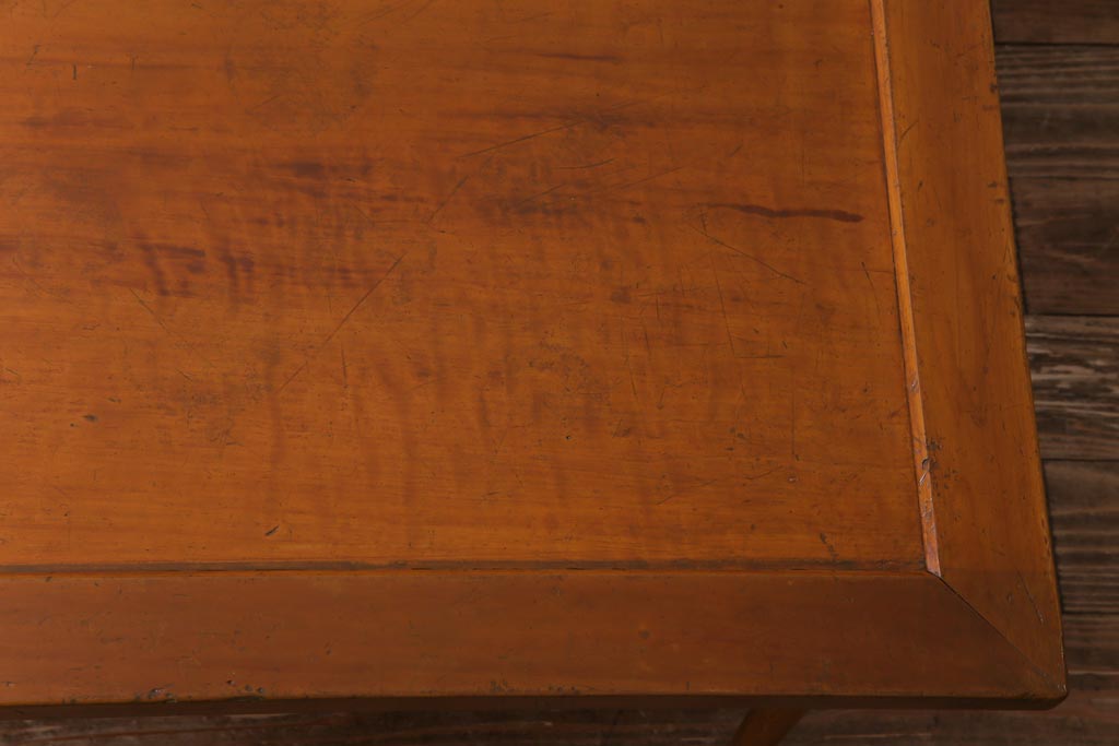 リメイク家具　味わいのある天板を使ったセンターテーブル(サイドテーブル、テーブル)