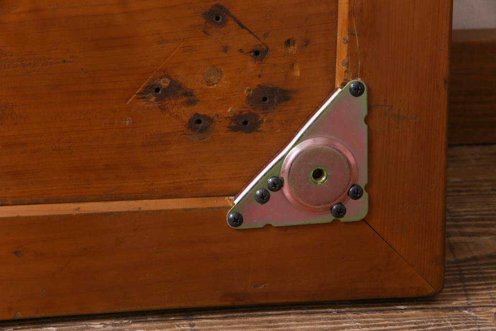 リメイク家具　味わいのある天板を使ったセンターテーブル(サイドテーブル、テーブル)