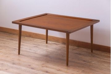 リメイク家具　味わいのある天板を使ったセンターテーブル(サイドテーブル、テーブル)