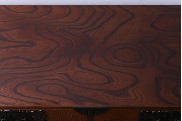 中古　伝統民芸家具　岩谷堂箪笥　南部鉄器の繊細な意匠が目を引くチェスト(衣装箪笥、引き出し)(定価約42万円)(1)