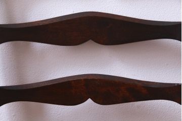 中古　松本民芸家具　ラダーバックチェア(ラッシチェア、椅子)(定価約11万円)
