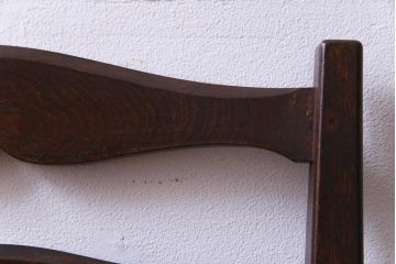 中古　松本民芸家具　ラダーバックチェア(ラッシチェア、椅子)(定価約11万円)(1)