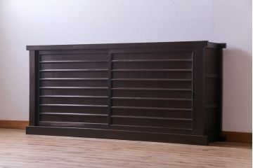 アンティーク家具　明治大正期　モダンなデザインの水屋箪笥サイドボード(リビングボード、水屋箪笥)