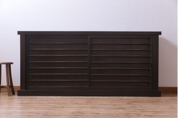 アンティーク家具　明治大正期　モダンなデザインの水屋箪笥サイドボード(リビングボード、水屋箪笥)