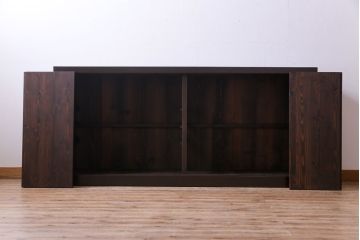 アンティーク家具　明治大正期　モダンなデザインの水屋箪笥サイドボード(リビングボード、水屋箪笥)