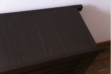 アンティーク家具　明治大正期　モダンなデザインの水屋箪笥サイドボード(リビングボード、水屋箪笥)