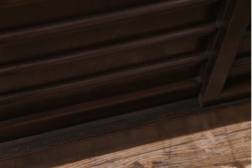 アンティーク家具　明治大正期　モダンなデザインの水屋箪笥サイドボード(リビングボード、水屋箪笥)