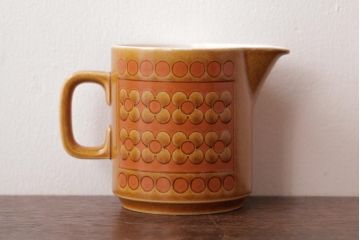 アンティーク雑貨　イギリスビンテージ　HORNSEA(ホーンジー)　SAFFRON(サフラン)　レトロな花柄がかわいらしいクリーマー