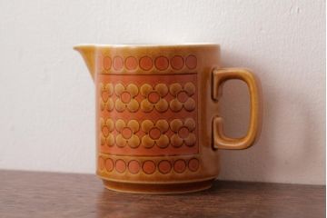 アンティーク雑貨　イギリスビンテージ　HORNSEA(ホーンジー)　SAFFRON(サフラン)　レトロな花柄がかわいらしいクリーマー