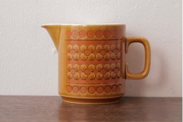 アンティーク雑貨　イギリスビンテージ　HORNSEA(ホーンジー)　SAFFRON(サフラン)　レトロな花柄がかわいらしいクリーマー