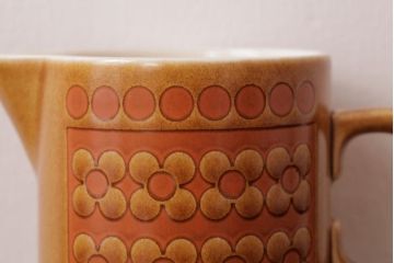 アンティーク雑貨　イギリスビンテージ　HORNSEA(ホーンジー)　SAFFRON(サフラン)　レトロな花柄がかわいらしいクリーマー