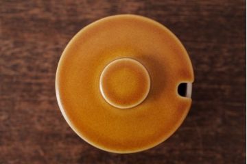 アンティーク雑貨　イギリスビンテージ　HORNSEA(ホーンジー)　SAFFRON(サフラン)　シュガーポット(洋食器)(1)